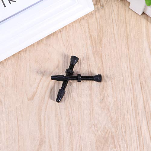 BESPORTBLE 1 par de válvula de bicicleta haste de liga de alumínio para bicicleta sem câmara de ar p