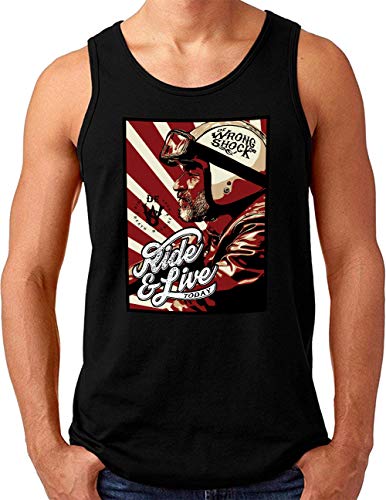 Débardeur Homme OM3 Moto Biker noir idéal pour vos sorties estivales en moto et road trips