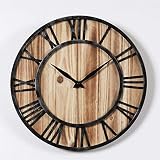 ✔ Elegante esfera de madera con 12 números romanos, por lo que es fácil rastrear el tiempo