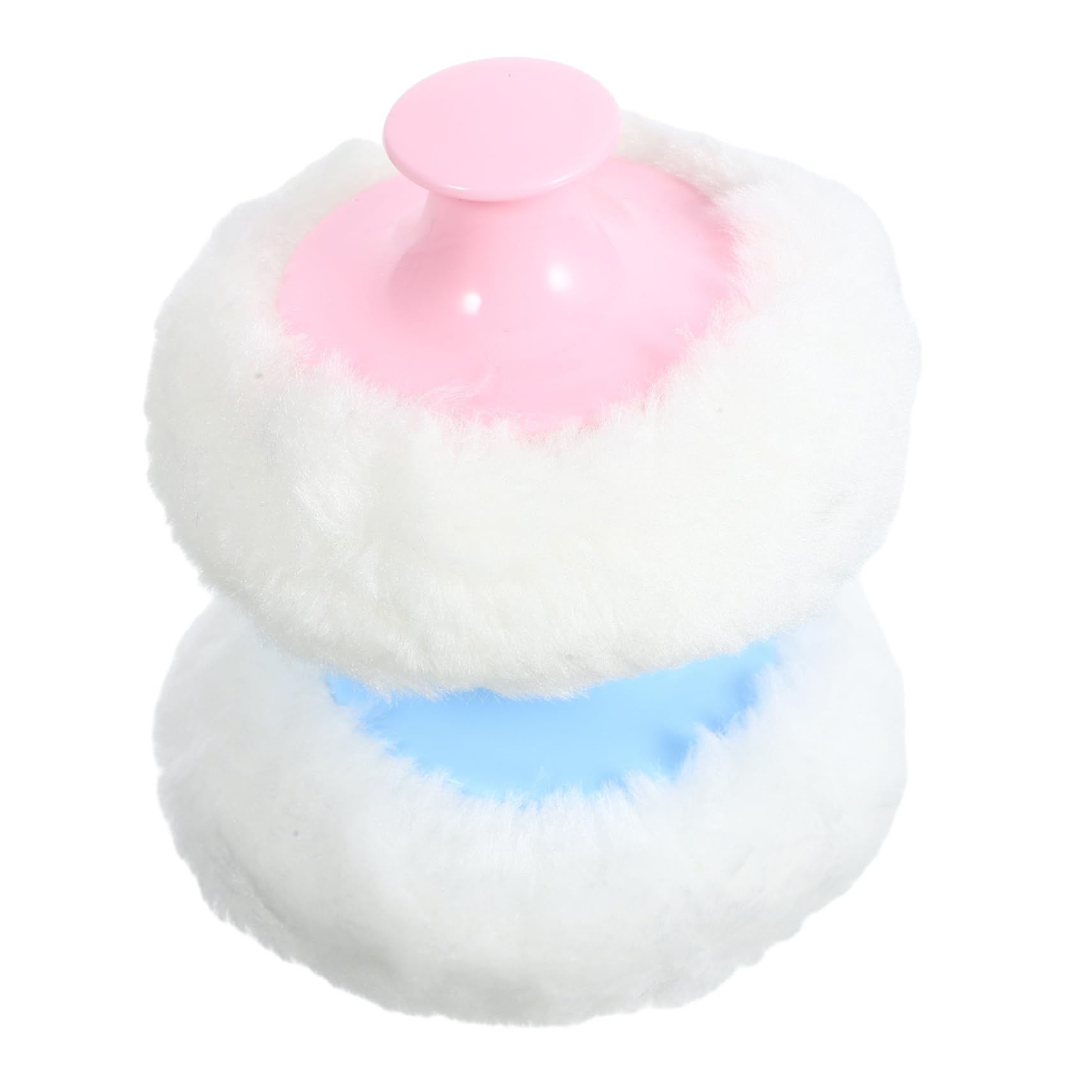 Houppette à Poudre 4 Pièces en Peluche ABS avec Manche Court