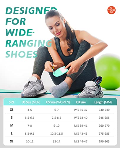 Plantar Fasciitis High Arch Support Insoles, Orthotic Inserts For Pain Relief, Flat Feet, Over Pronation - Work Boot Shoe Insole For Standing All Day - Heavy Duty Support For (220+Lbs) Men Women, S #TOP6