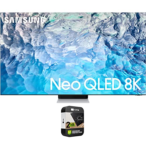 SAMSUNG QN65QN900BFXZA 65 Inch Neo QLED 8K Smart TV 2022 (Renewed) Bundle with 2 YR CPS Enhanced Protection Pack