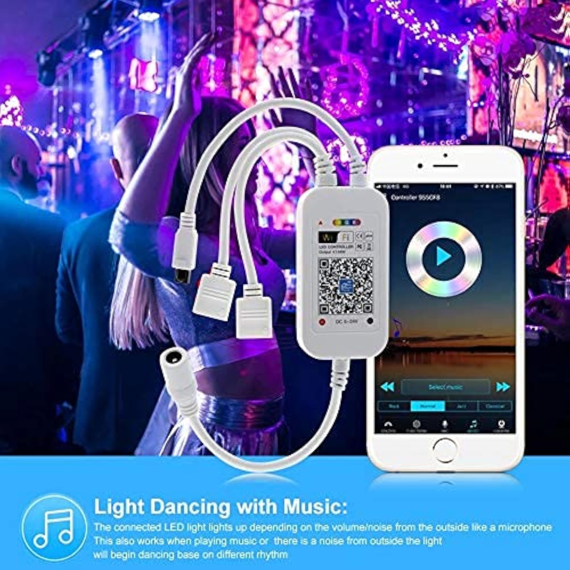 WiFi Smart PC LED Strip Controller Compatible with Alexa