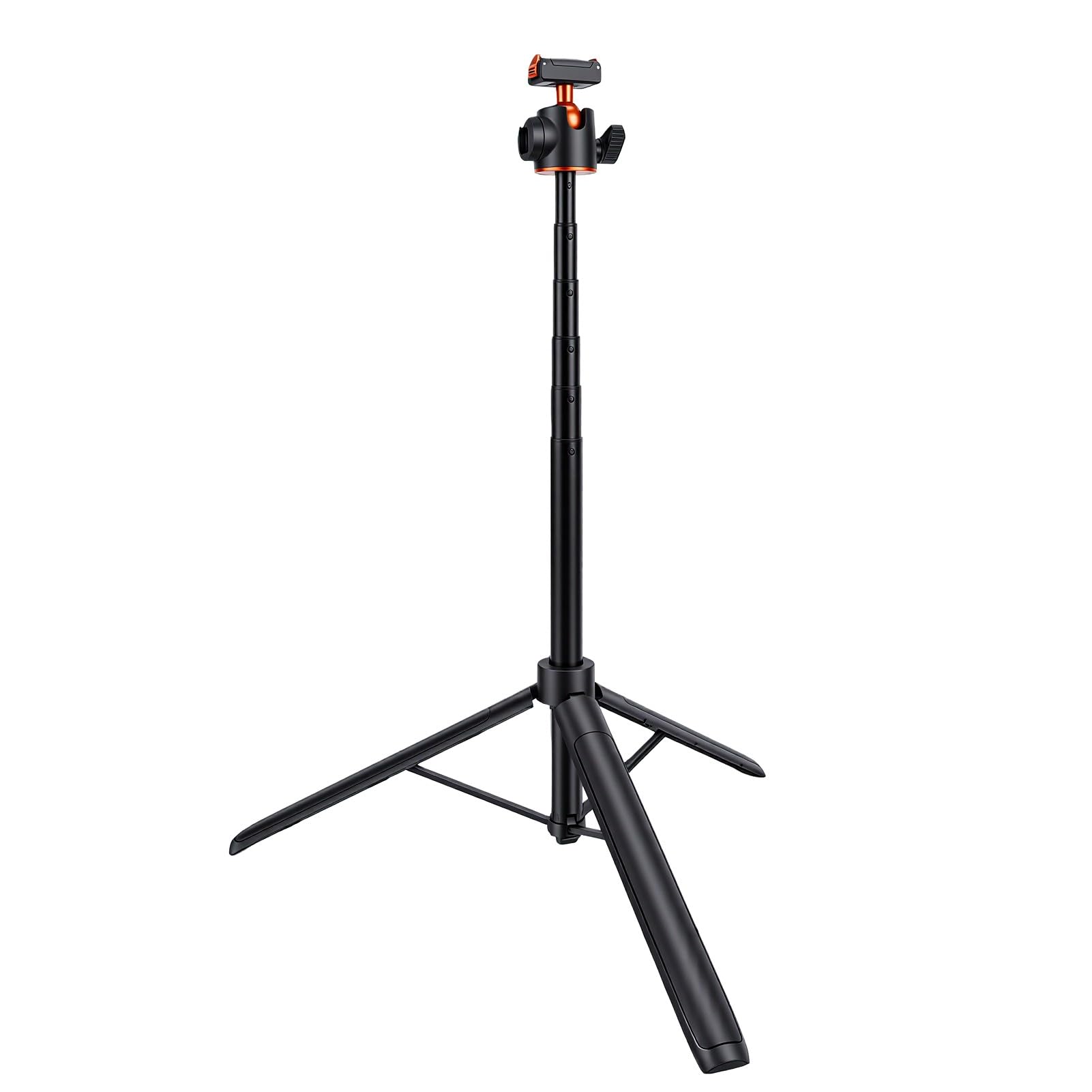 Sxhlseller Treppiede Magnetico per Selfie a Sgancio Rapido da 4,6 Piedi |per Action 6 Nano Impugnatura Testa a Sfera a 360° Asta di Prolunga in Lega di Alluminio Registrazione Costante