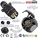 SPARKMOTO 7 Polig Anhänger Stecker Anhänger Steckdose Set,mit Montagezubehör,12V Wasserdicht 7-pol Anhänger Stecker Steckdose für Anhänger Wohnwagen KRZ RV,AHK Adapter Stecker Steckdose(Schraubenende)