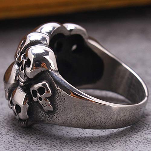 Jude Jewelers Stainless Steel Gothic Skull Vintage Antique Style Biker Cocktail Party Ring4
