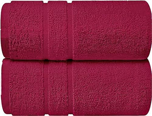 Westlane Linens Premium Cotton 70x140 Bath Towels Hotel & Spa Premium Quality Cotton, Highly Absorbent. (Imperial Purple, Pack of 2)