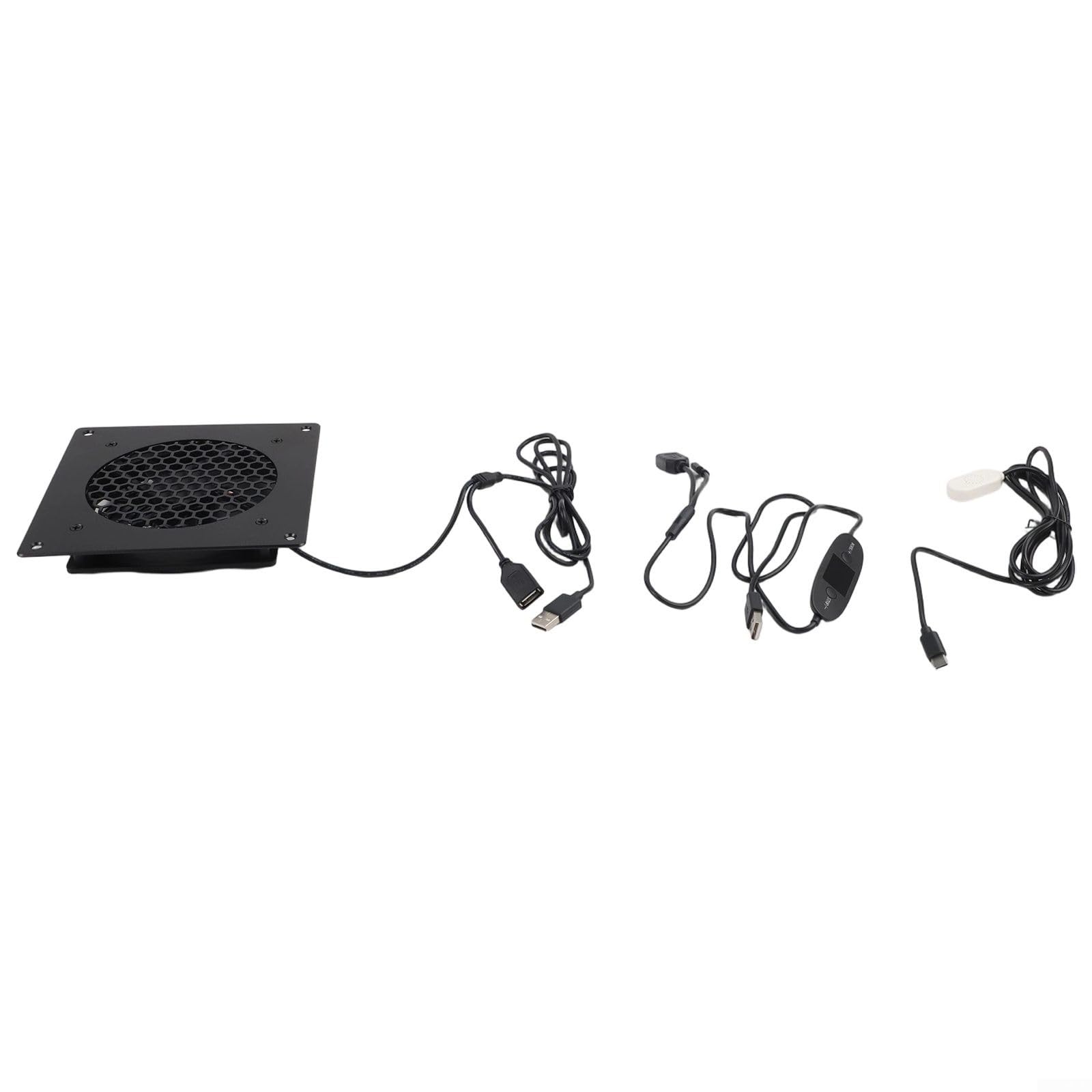 Ventilateur USB 120 mm avec régulateur de température pour routeur