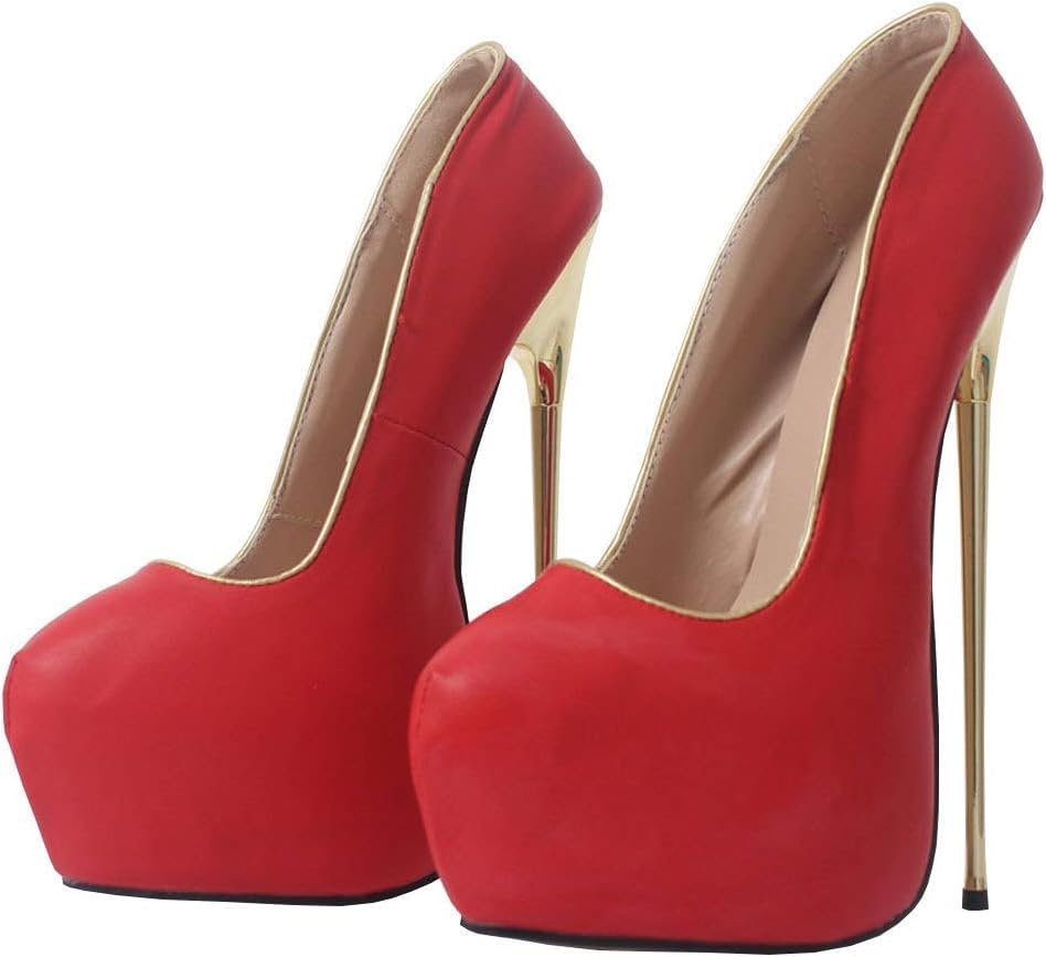 Talons hauts stables avec talon en métal et plateforme rouge pour sublimer un mariage