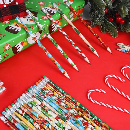 Lápices de Navidad DIYASY para niños, paquete x50 miniatura 3