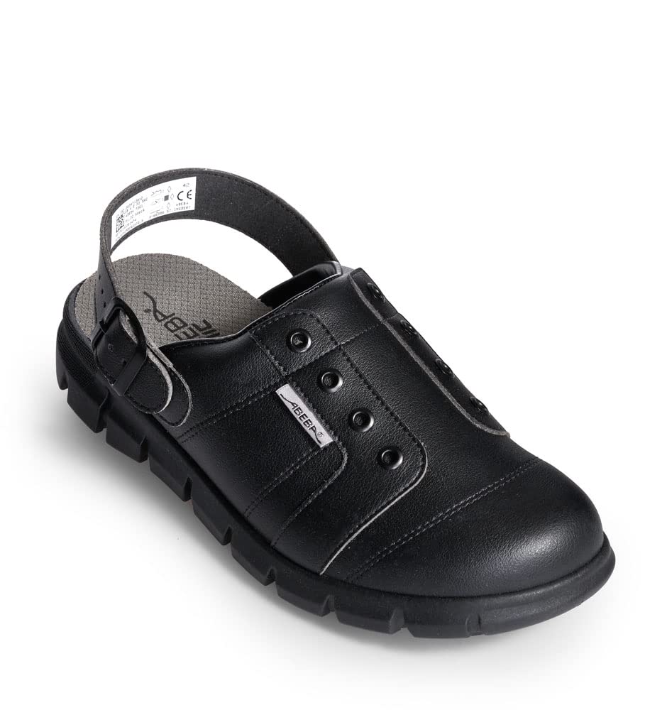 Abeba Clog 7361 - Dynamic Mikrofaser, schwarz zertifiziert
