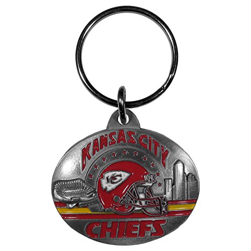 NFL Kansas City Chiefs Porte-clés ovale gravé métal
