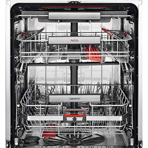 AEG FFB83806PM Vaatwasser, ComfortLift 13 bestek, LCD-display, automatische uitschakeling, 10 programma's bij 5 temperaturen, derde bestekschaal, invertermotor, 46 dBA, roestvrij staal, 60 cm - Afbeelding 4