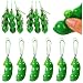 VICROIC 6 PCS Green Squeeze Bean Keychain, Edamame Pea Keychain Fidget Props, Soybeans Fidget Props Gifts for Adults Stress Relief, Keyring, Party Favors Decoration Supplies