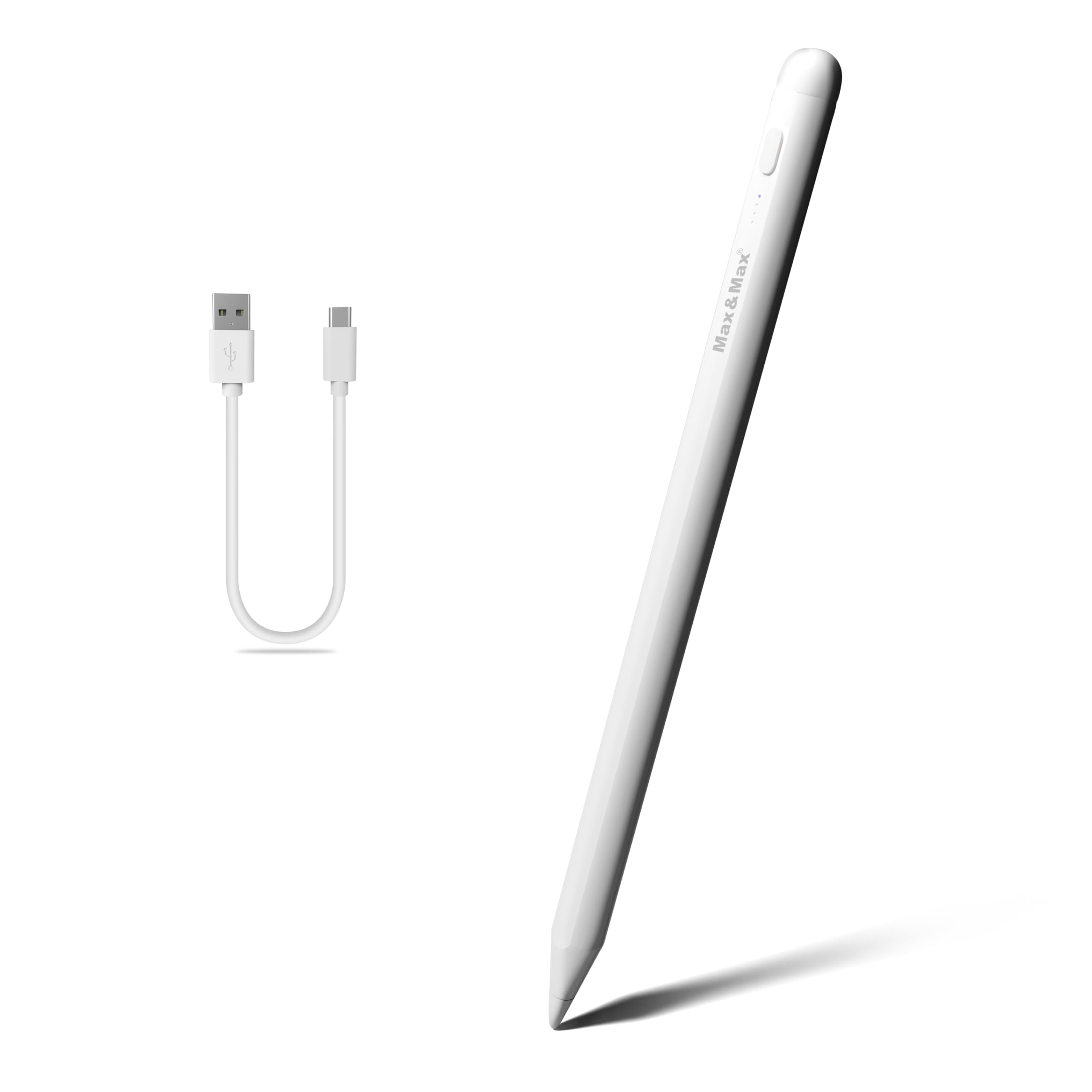 Max & Max Universal Stylus Pen for Touch Screen Rechargeable, Smooth touch pen for mobile screen Drawing Handwriting Compatible with iOS and Android devices, iPad iPhone laptop Samsung phones tablets