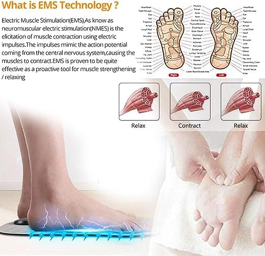 SELLCORP Foot/Body Massager,Portable Wireless Rechargeable Foot and Body Pain Relief EMS Massage Machine with 8 Modes/14 Levels Therapy Mate for Legs,Foot,Neck,Arms for Men and Women SELLCORP Foot/Body Massager,Portable Wireless Rechargeable Foot and Body Pain Relief EMS Massage Machine with 8 Modes/14 Levels Therapy Mate for Legs,Foot,Neck,Arms for Men and Women