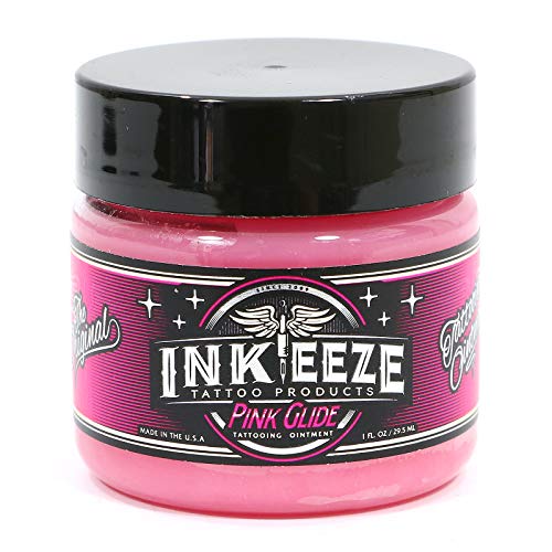 INK-EEZE Tattoo Products Pink Glide Tattoo Ointment 1 oz.