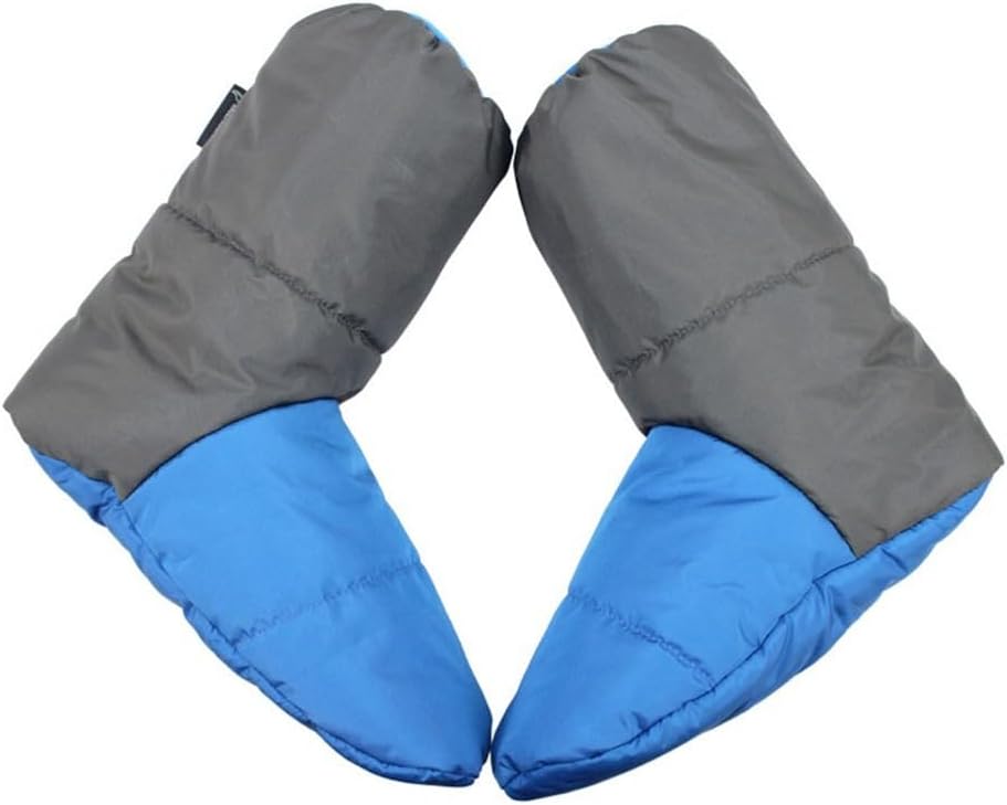 Down Booties Warm Socks Winter Camping Booties Warm Socks Water-Resistant Warm Soft Sleeping Sock Tent Down Booties Foot Warmer Winter Warm Foot Warmers Polyester Socks Waterproof Boot(Blue)