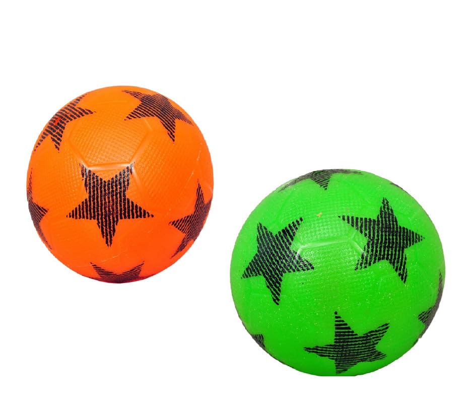 HAWK Home Play Star Phthalate Free Size 1 for Kids (3-6 Years) |Indoor and Outdoor Ball | Durable and Water-Resistant (Pack of 2, Green and Orange) (B0CHVZ716Y) Amazon Price History, Amazon Price Tracker