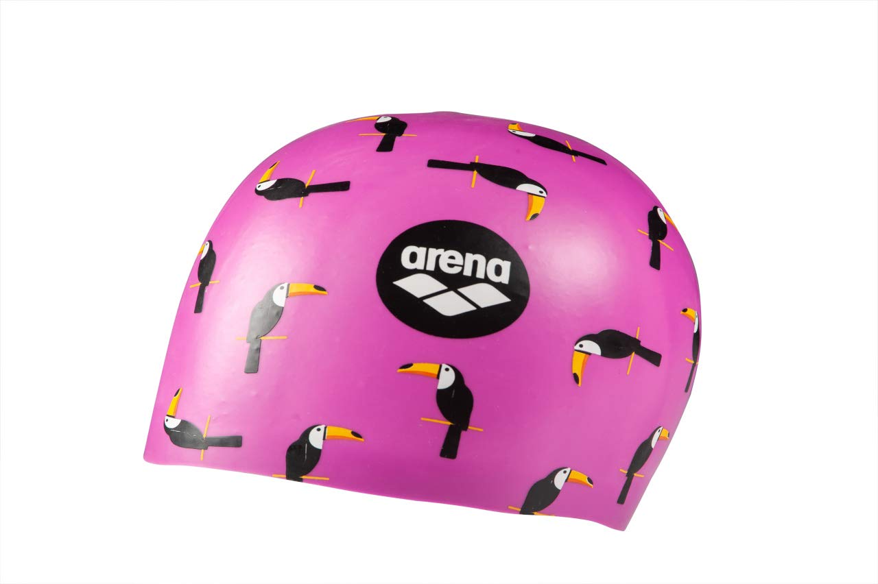 ARENA Unisex Adult Poolish Molded Silicone Swim Cap for Training and Racing, One Size Fits Most, Toucan Violet โ image 1