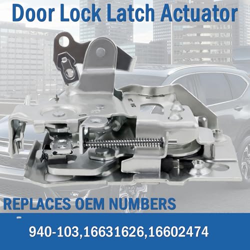 Image of Front Right RH Passenger Side Door Lock Latch Actuator 940-103 Compatible with Chevy GMC C1500 C2500 C3500 K1500 K2500 K3500 S10 Safari Yukon Suburban Kodiak Tahoe, Replaces 16631626 16602474