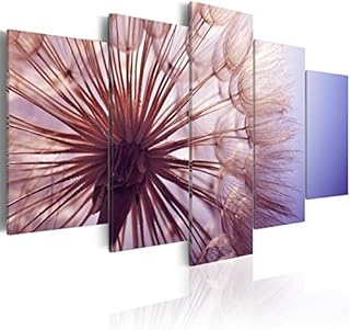 murando Canvas Wall Art Abstract Flowers 200x100 cm / 79"x40" - 5 pcs Non-woven Canvas Prints Image Framed Artwork Painting Picture Photo Home Decoration Dandelion a-C-0087-b-n