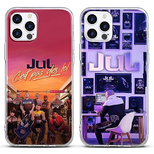 Yomyejisoo [2 Pizeas] Funda Transparente JuL para Xiaomi Redmi Note 11S/11 4G 6,43 Pulgadas, Funda Protectora con Rapero Star Cool Diseño Antigolpes TPU Caracasa Case Cover