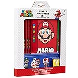 EDICIÓN LIMITADA --- Tenemos una cantidad limitada de estos fantásticos sets de material escolar de Super Mario por lo que le recomendamos pedir el suyo antes de que se agoten nuestras existencias. Perfecto tanto para niños como para adolescentes fans de los videojuegos