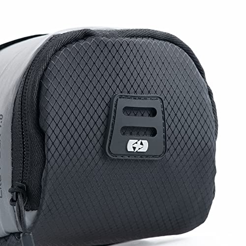 Oxford Lite Pack 1.2 Bicycle Saddle Bag. Reflective, Grey/Black, 1.2l - Image 4