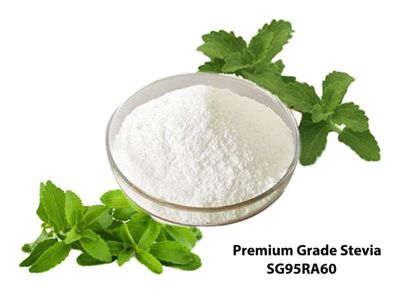 Miniatura 2 de Stevia edulcorante Stevia extracto de hoja de polvo sustituto de azúcar glucósidos de esteviol 95% RA60 Rebaudioside-A 60