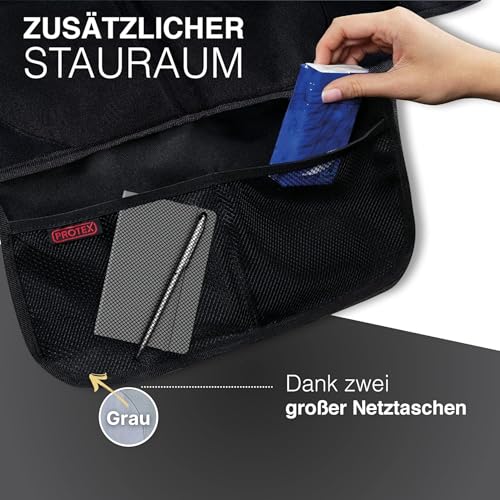 PROTEX© Kindersitzunterlage - ISOFIX-geeignet, Anti-RUTSCH-Unterfläche | Wasserabweisender & besonders hochwertiger 600D Stoff mit… – Ansicht 5