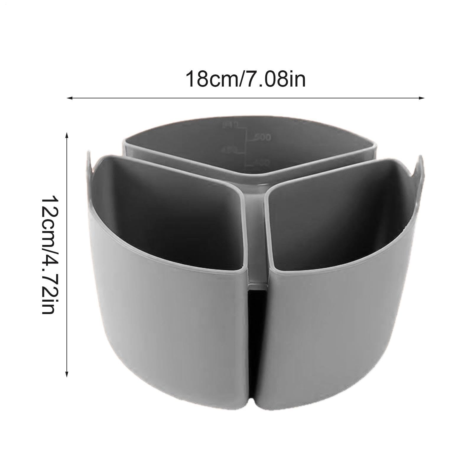 Revestimiento de silicona para cacerola – Divisor triple de cocción lenta de 3 compartimentos, inserto duradero apto para lavavajillas | Separador de partición de cocina Flexible apto para horno para