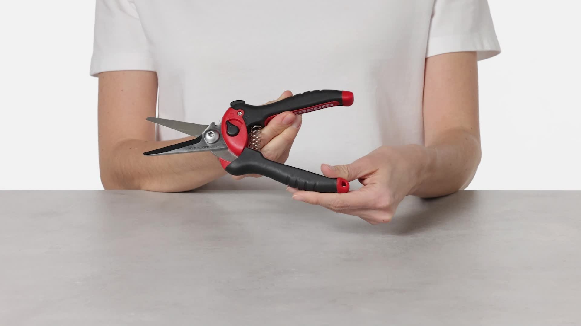 Bicycle Cable Cutters Facom 205 Mm Straight Tin Snip For Aluminium ...