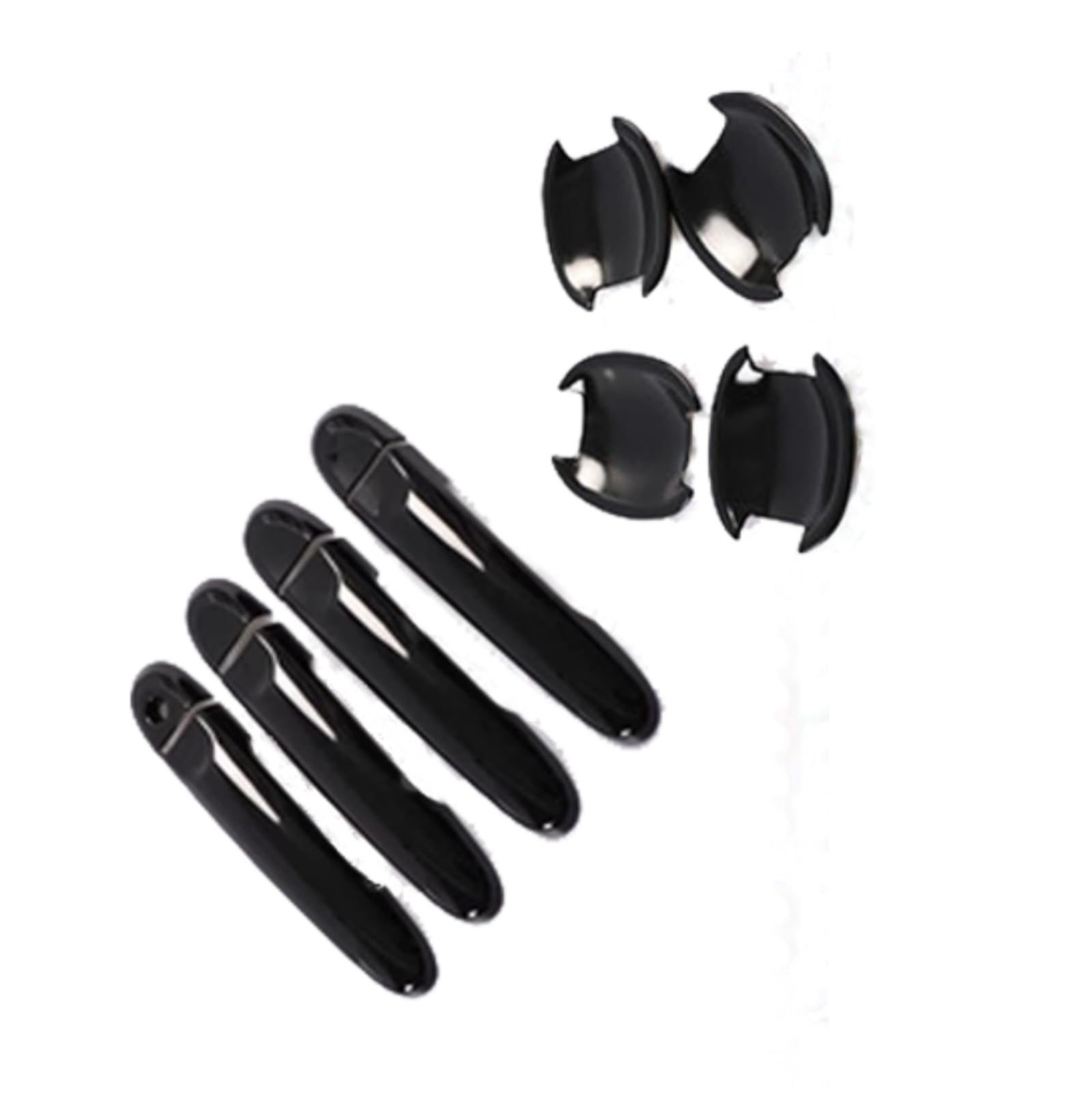 Poignée Nissan Tiida C12 antiblocage et protection poignées noir brillant