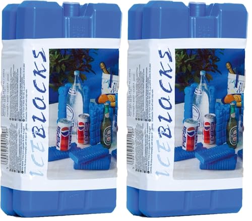 Carpoint Eléments de refroidissement - 2 Pièces - 15x8x4 cm - Bleu (Lot de 2)