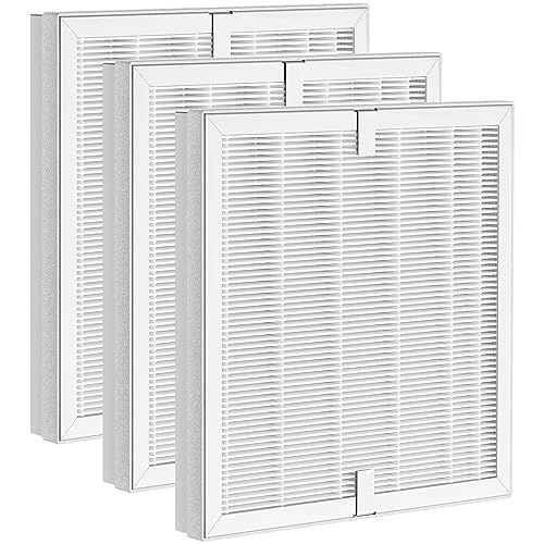 Image of 3 Pack E-300L Replacement Filt-er Compatible with MOOKA Air Purifi-er and MOOKA FAMILY Air Purifi-ers, H13 True HEPA Filt-er Replacement for Large Room