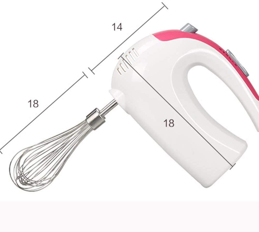 Batidora de Mano de 200 W, batidor con batidor de Globo, 5 velocidades y botón Turbo, para batir y Mezclar Galletas, Brownies, Pasteles, Masa, Batidos, merengues y más