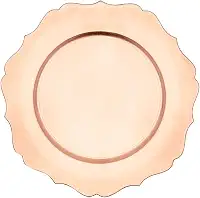 Mimo Style Sousplat Versalhes, Cor Dourado, Material Polipropileno Com Boa Estabilidade Térmica e de Excelente Qualidade, Moderno e Versátil, Ideal Para Mesa Posta, Mede 33 cm