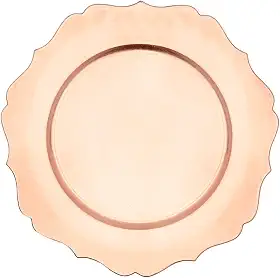 Mimo Style Sousplat Versalhes, Cor Dourado, Material Polipropileno Com Boa Estabilidade Térmica e de Excelente Qualidade, Moderno e Versátil, Ideal Para Mesa Posta, Mede 33 cm