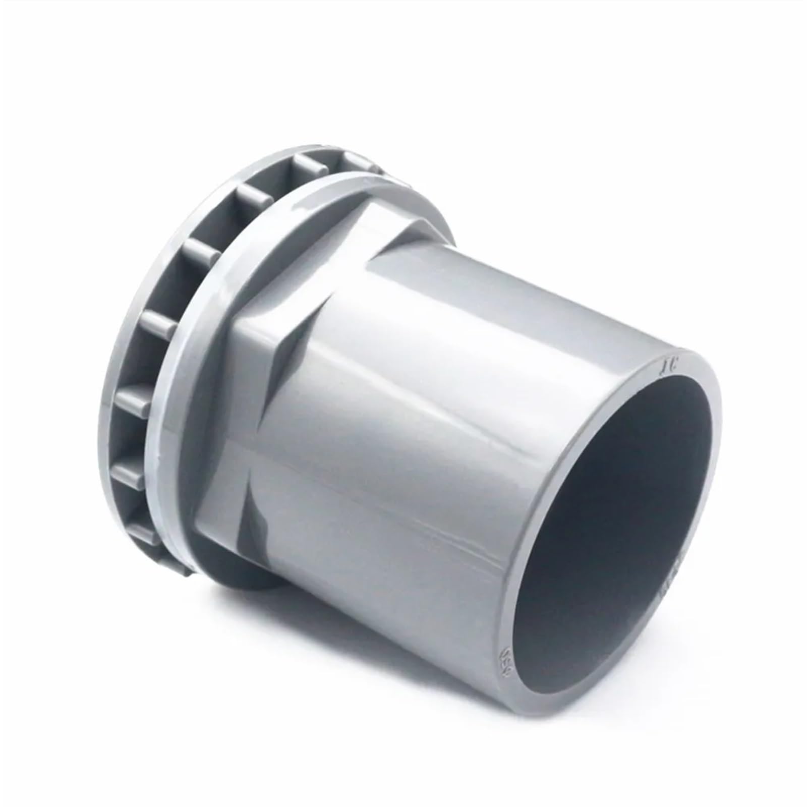 Accesorios de PVC, conector rápido de tubería, 20/25 mm, blanco, gris, azul, equipo de drenaje for peceras, juntas de tubo, accesorio de drenaje for piscinas de mariscos(Grey,ID 50mm)