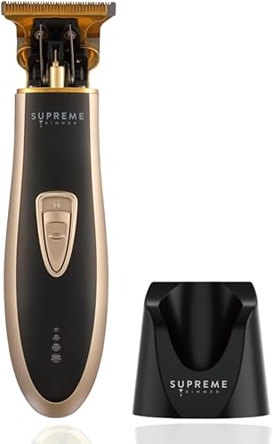 Miniatura 12 de Supreme Trimmer T-Shaper ST5200 - Forro inalámbrico dorado y bordeadora de barba para hombres | Cortadora de barbero profesional con espacio cero |