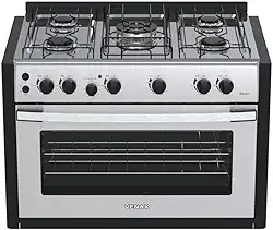 Fogão 5 Bocas Venax Gaudi Platinum Inox SE 220V GLP