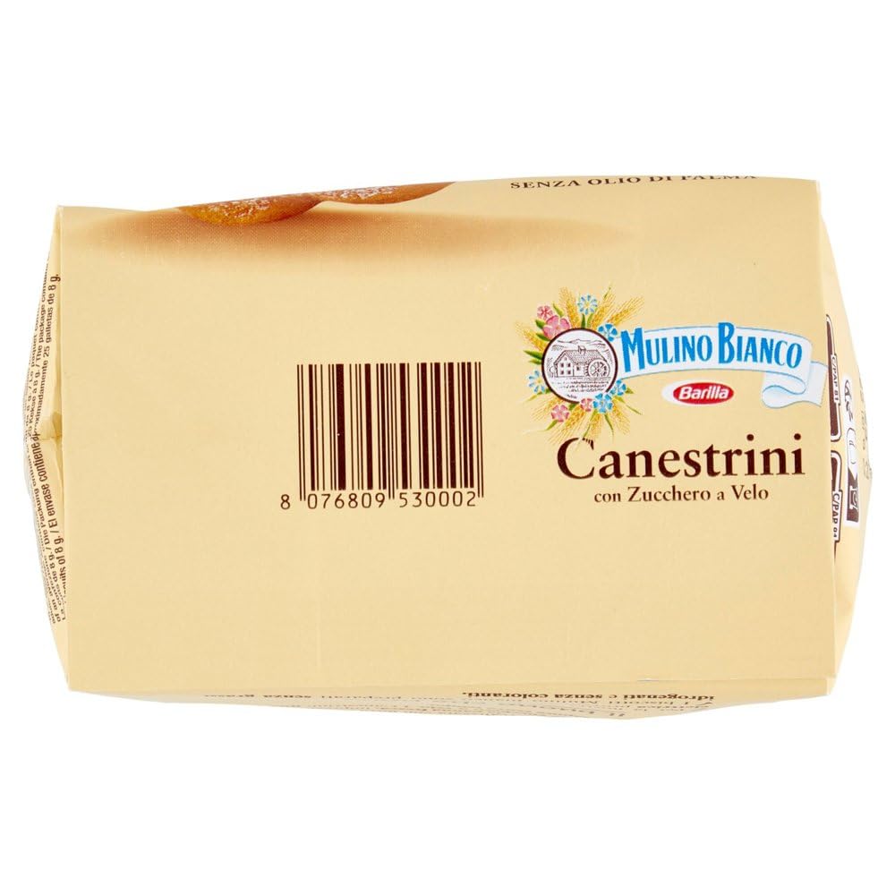 Italian Gourmet Butterkekse Canestrini 12x200g Polpa Gratis 2,4kg italienisches Gebäck mit Puderzucker
