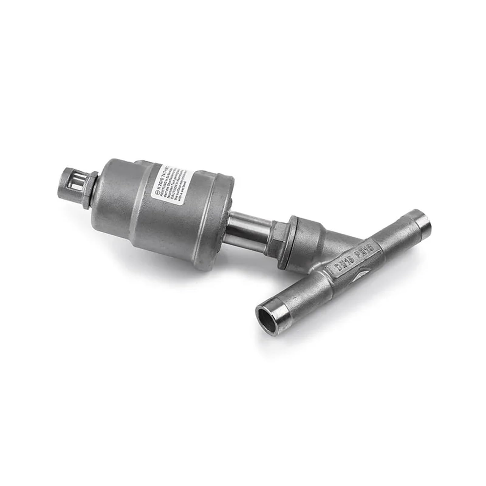 Vanne de siège d'angle pneumatique DN15 anti-fuite inox