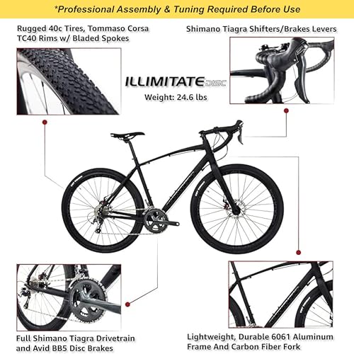 Tommaso Illimitate Sport Performance Aluminum Gravel Bike