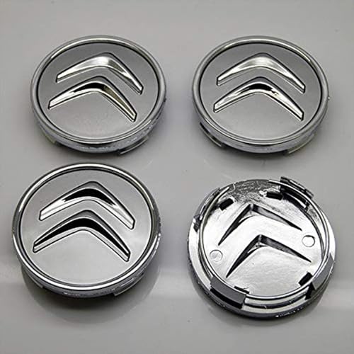 Cache moyeu Citroen 60mm en lot de 4 pour sublimer le style de vos jantes alu d'origine