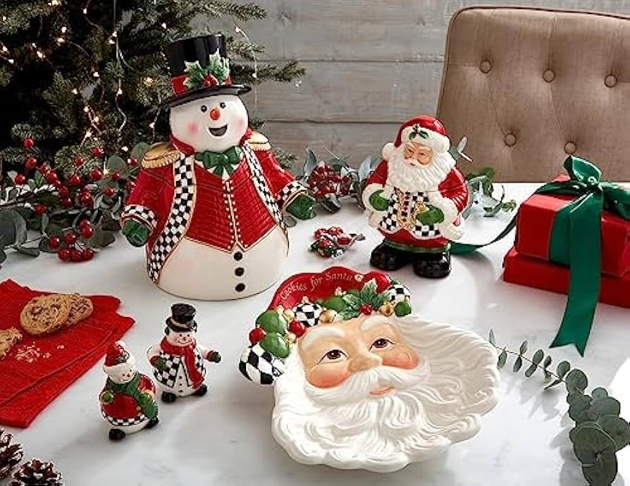 Amazon.com: Spode Christmas Tree Black & White Santa Candy Jar - 8 Amazon.com: Spode Christmas Tree Black & White Santa Candy Jar - 8