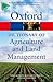 A Dictionary of Agriculture and Land Management (Oxford Quick Reference)