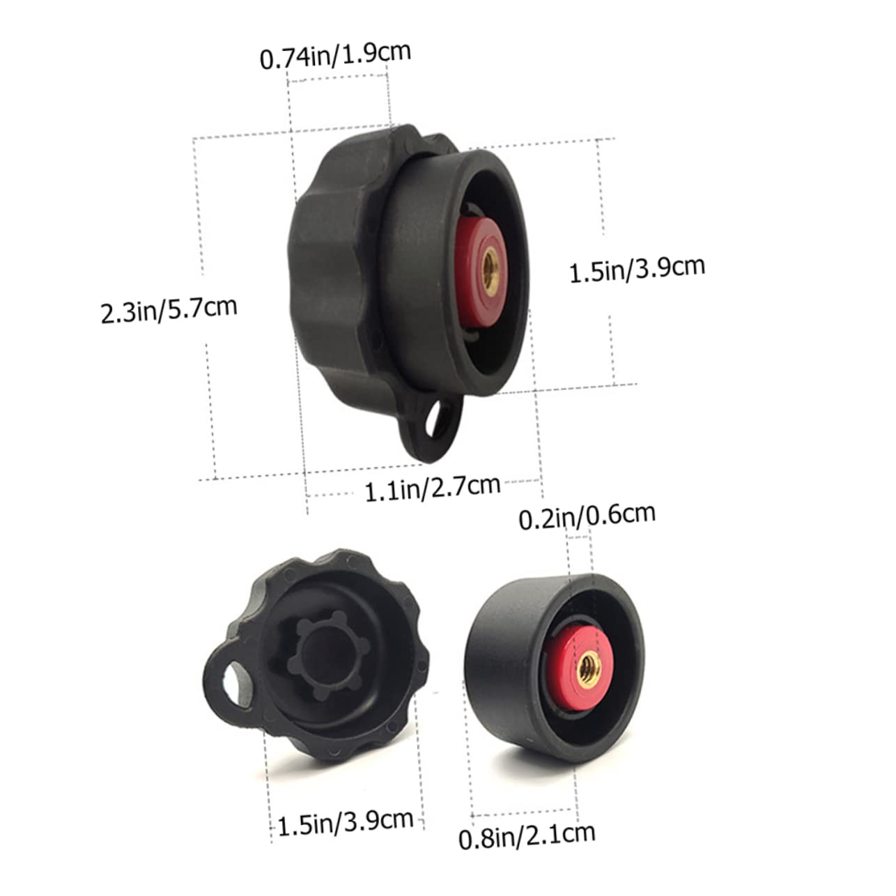 Gadpiparty 1Set Theft Key Knob for Stand Security Knob for Device Durable Theft Locking Mechanism Essential Accessory for Holders and Stands