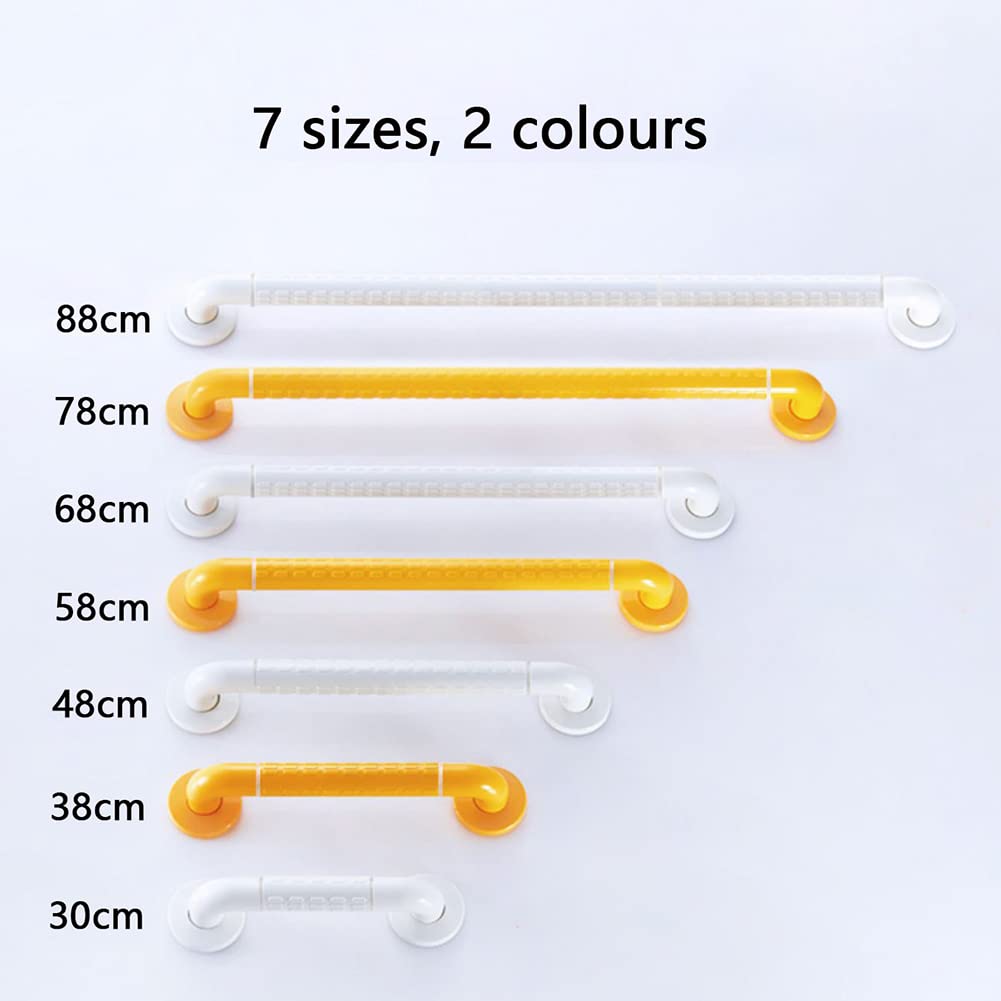 asideros para baño, Barras de Agarre Antideslizantes for Baño, Pasamanos de Acero Inoxidable con Acabado Chapado en Plástico, Manija de Seguridad, Toallero con Agarre for Pared de Ducha for Personas M